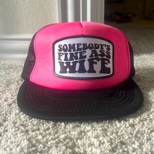 Pink and Black Trucker Hat